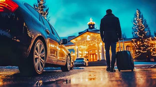 Meet-and-greet, luggage handling, and on-demand adjustments at the pickup point