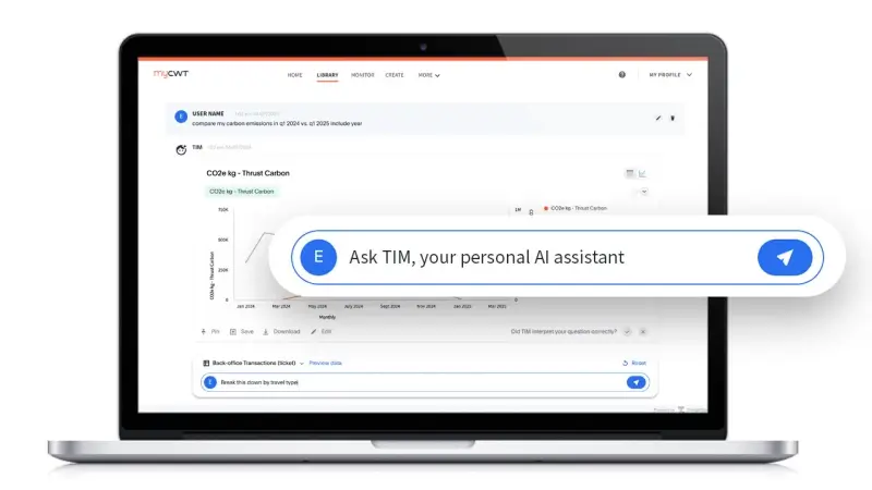 CWT Launches TIM – A Conversational AI for Enhanced Travel Data Insights