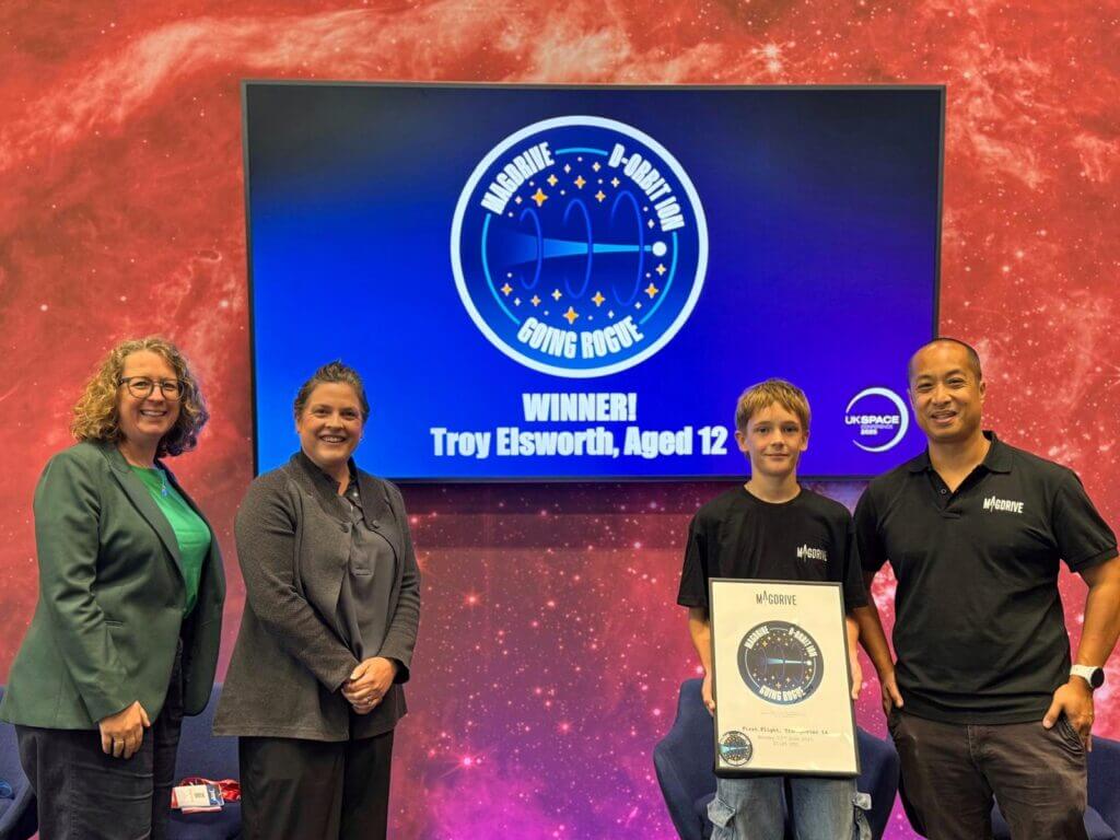 Young Designer Wins Mission Patch Contest at UK Space Conference