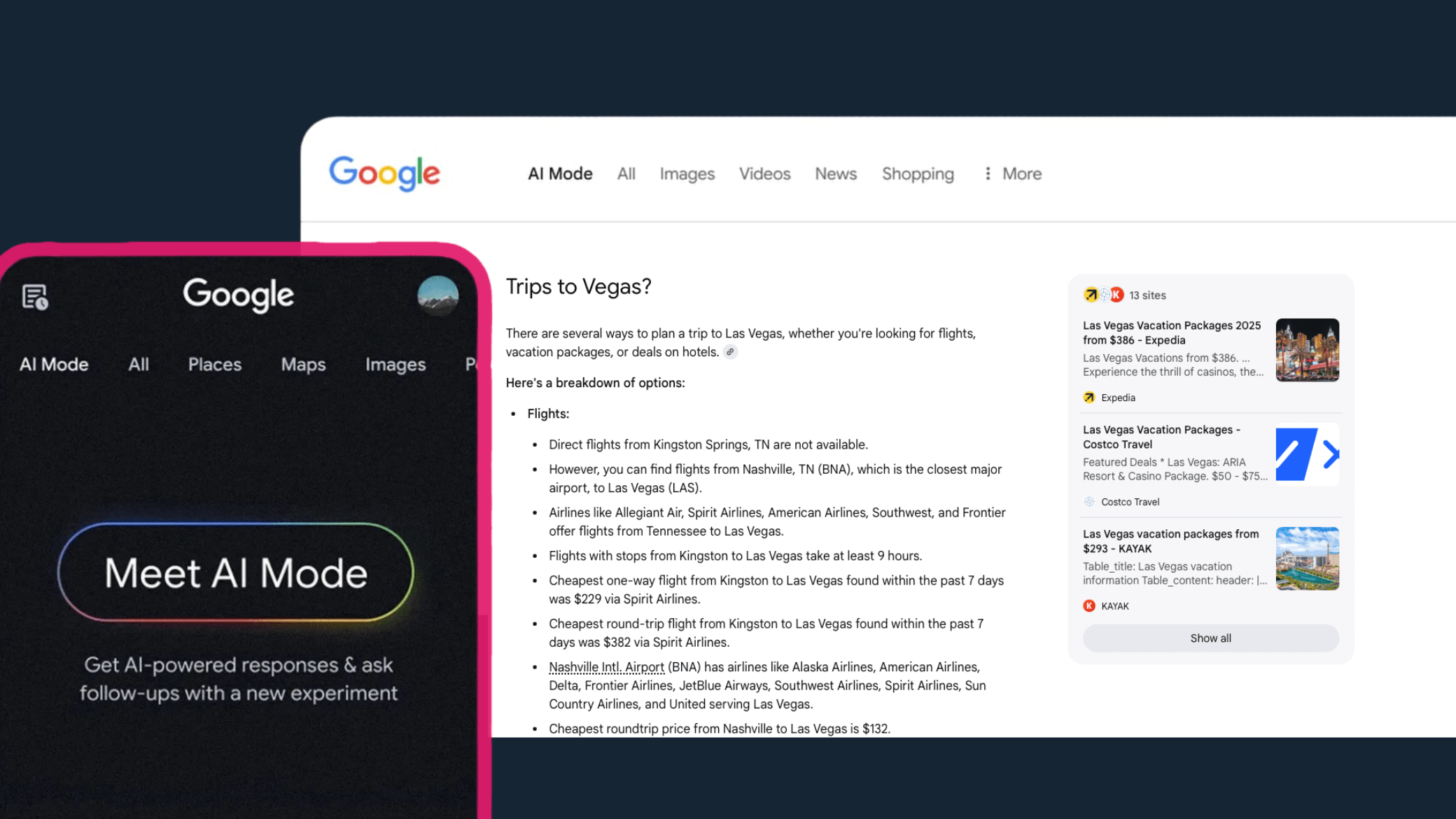 Google AI Mode and its Impact on Online Travel Searches