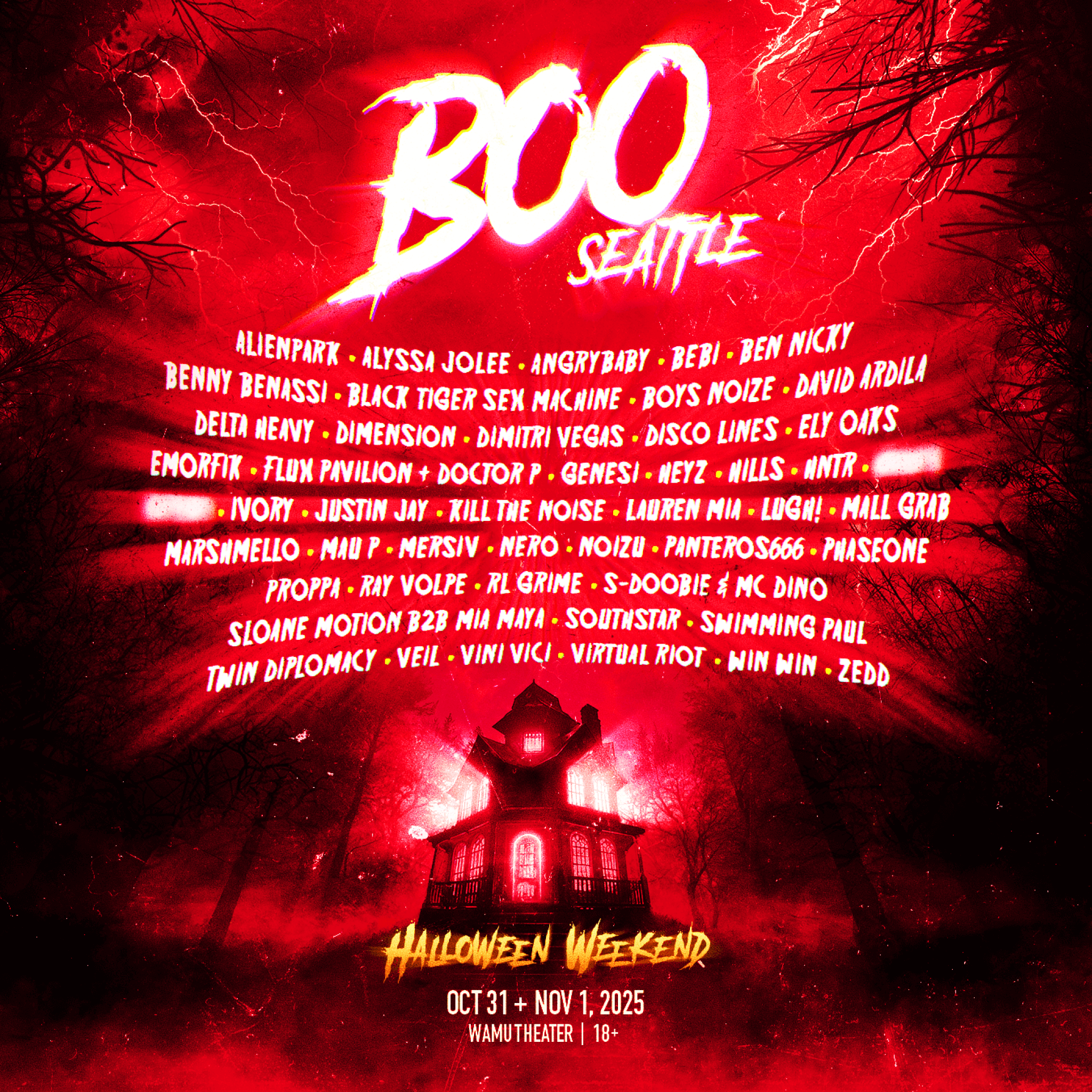 Seattle's BOO! Festival Unveils An Exciting Artist Lineup for 2025