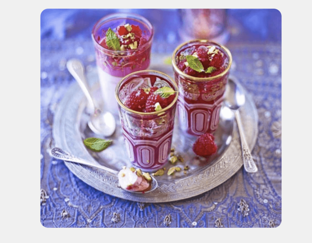 How to Make Rose Cream and Raspberry Jellies: A Refreshing Middle Eastern-Style Dessert