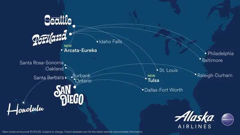 Alaska Airlines Reveals Exciting New Route Network Expansion for Spring 2026
