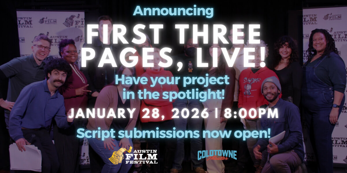 Experience the First Three Pages Live! Event Featuring Local Writers at ColdTowne Theater in January 2026